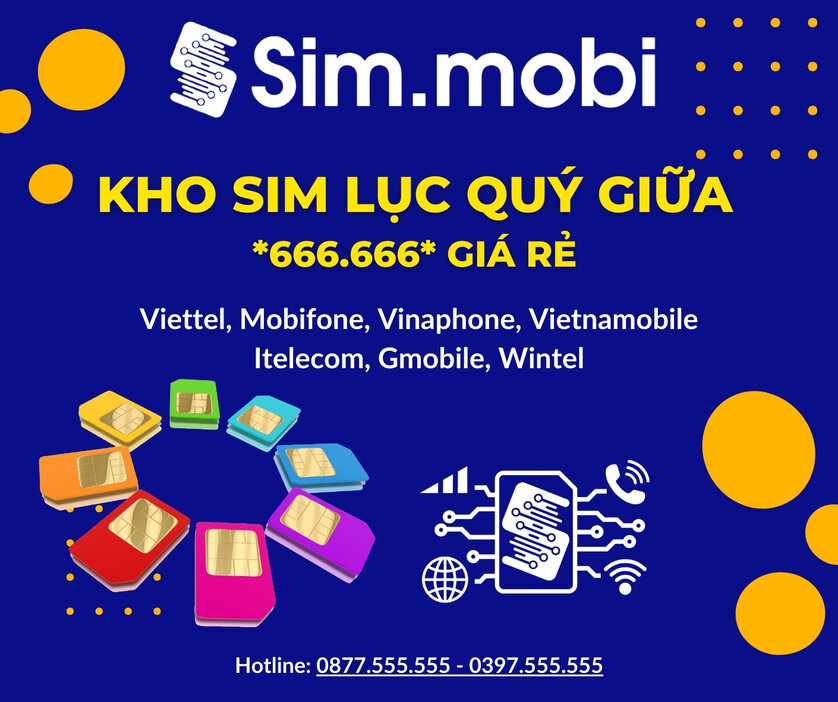 Kho sim lục quý giữa giá rẻ